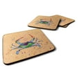 thumbnail image 1 of Carolines Treasures 8467-FC Set of 4 Crab  Foam Coasters 3 1/2 x 3 1/2 multicolor, 1 of 1