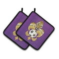 thumbnail image 1 of Carolines Treasures 8477PTHD Tiger Fleur de lis Soccer Pair of Pot Holders , 7.5HX7.5W, multicolor, 1 of 2