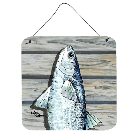 Carolines Treasures 8490DS66 Fish Mullet Wall or Door Hanging Prints 6HX6W multicolor