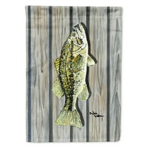 Carolines Treasures 8493-FLAG-PARENT Fish Bass Flag multicolor