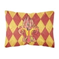 thumbnail image 1 of Carolines Treasures 8499PW1216 Peppers Fleur de lis Canvas Fabric Decorative Pillow, 12H x16W, multicolor, 1 of 3