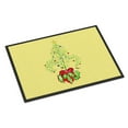 thumbnail image 1 of Carolines Treasures 8501MAT 18 x 27 In. Christmas Tree Fleur de lis Indoor or Outdoor Mat, 1 of 4