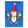 thumbnail image 1 of Carolines Treasures 8504-FLAG-PARENT Christmas Snowman Fleur de lis Flag  multicolor, 1 of 4