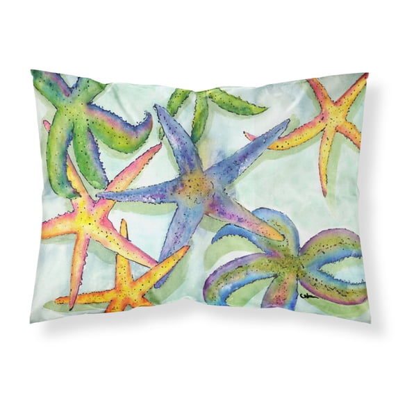 Carolines Treasures 8542PILLOWCASE Starfish Fabric Standard Pillowcase Standard multicolor