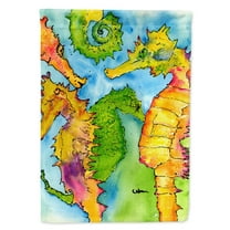 Carolines Treasures 8546-FLAG-PARENT Seahorse  Flag  multicolor