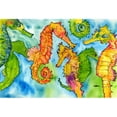 thumbnail image 1 of Carolines Treasures 8546PLMT Seahorse Fabric Placemat, 1 of 1