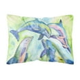 thumbnail image 1 of Carolines Treasures 8548PW1216 Dolphin Canvas Fabric Decorative Pillow, 12H x16W, multicolor, 1 of 3