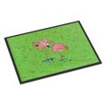 thumbnail image 1 of Carolines Treasures 8567-MAT Flamingo Doormat 18x27 27"L x 18"W multicolor, 1 of 4
