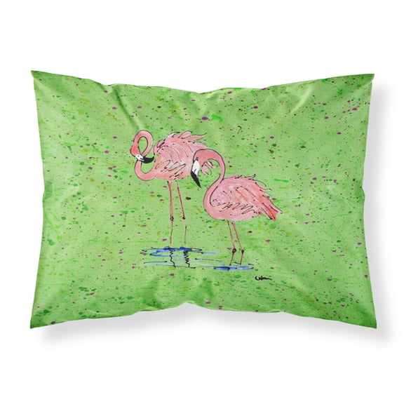 Carolines Treasures 8567PILLOWCASE Flamingo Fabric Standard Pillowcase Standard multicolor