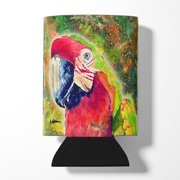Carolines Treasures 8601CC Parrot Parrot Head Can or Bottle Hugger Can Hugger multicolor