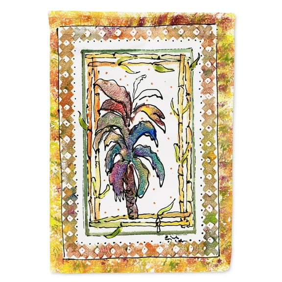 Carolines Treasures 8615-FLAG-PARENT Palm Tree  Flag  multicolor