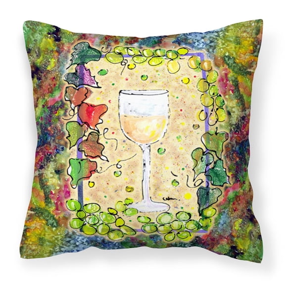 Carolines Treasures 8617PW1414 Wine Fabric Decorative Pillow 14HX14W multicolor