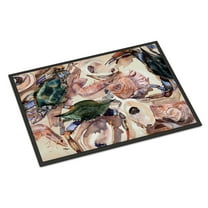 Carolines Treasures 8618JMAT Crab Doormat 24x36 36"L x 24"W multicolor
