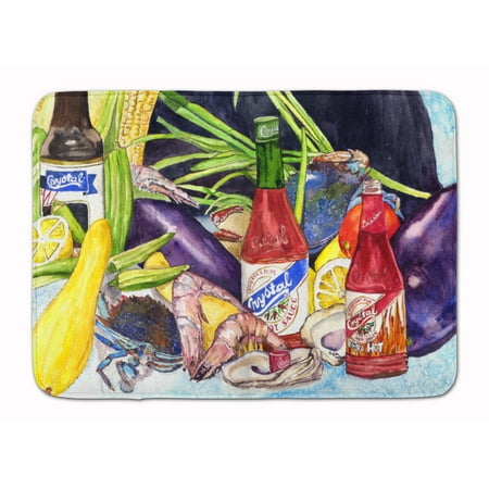 Crystal Hot Sauce with Seafood Machine Washable Memory Foam Mat