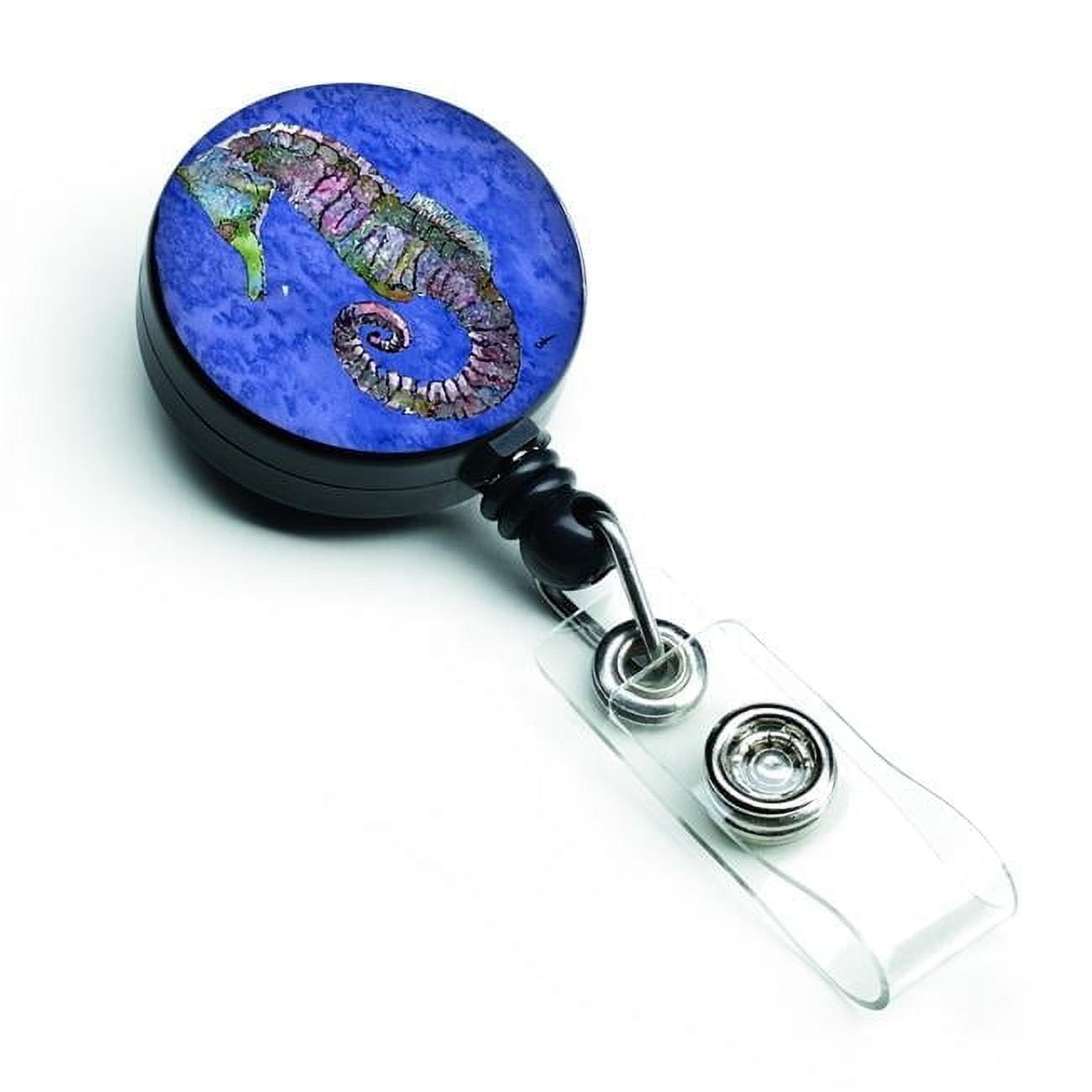 Carolines Treasures 8639BR Seahorse Retractable Badge Reel
