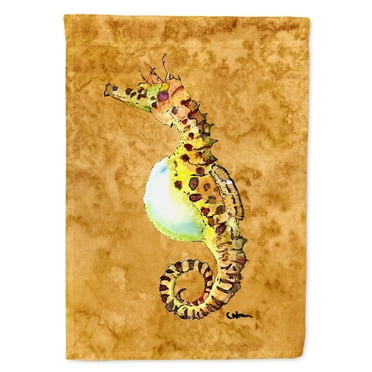 Carolines Treasures 8640-FLAG-PARENT Seahorse  Flag  multicolor