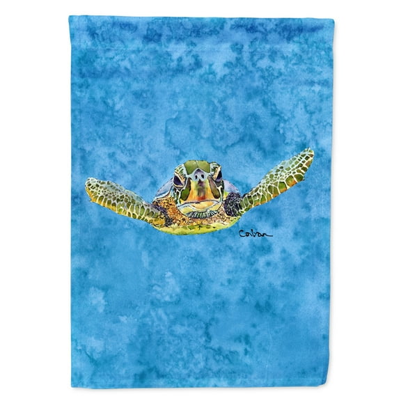 Carolines Treasures 8653-FLAG-PARENT Turtle  Coming at you Flag  multicolor