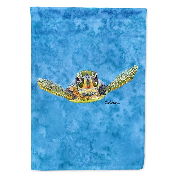 Carolines Treasures 8653-FLAG-PARENT Turtle Coming at you Flag multicolor