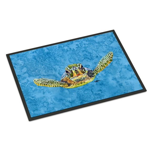 Carolines Treasures 8653MAT Turtle Doormat 18x27 27"L x 18"W multicolor