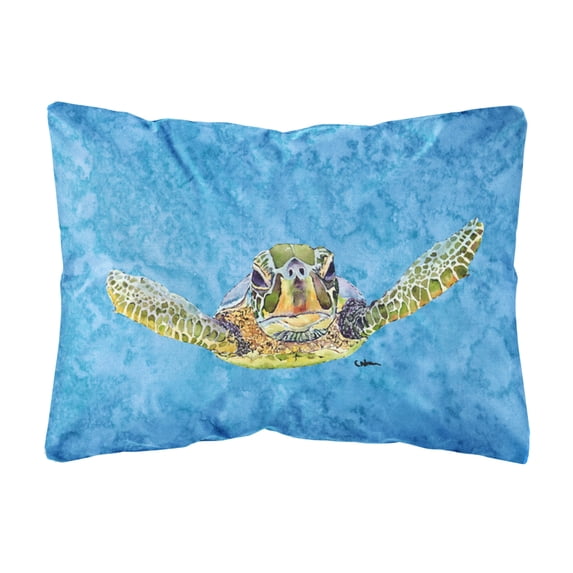 Carolines Treasures 8653PW1216 Turtle Canvas Fabric Decorative Pillow, 12H x16W, multicolor