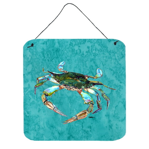Carolines Treasures 8657DS66 Crab Wall or Door Hanging Prints 6HX6W multicolor