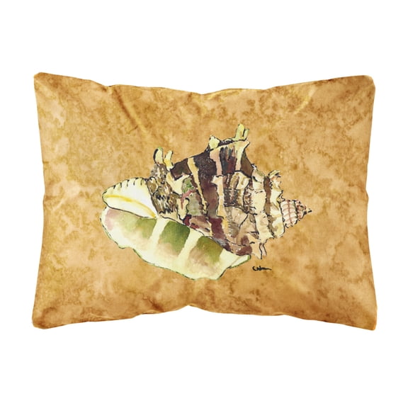 Carolines Treasures 8658PW1216 Shell Canvas Fabric Decorative Pillow, 12H x16W, multicolor