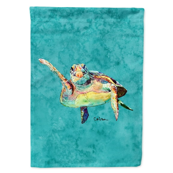 Carolines Treasures 8672-FLAG-PARENT Turtle  Hi Five Flag  multicolor