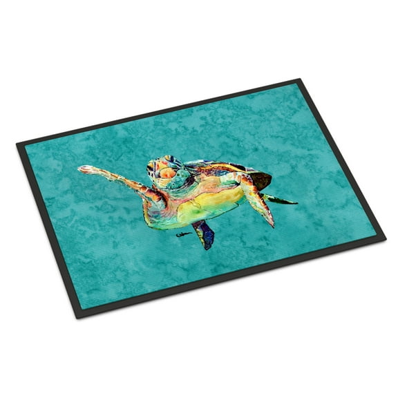 Carolines Treasures 8672MAT Turtle Doormat 18x27 27"L x 18"W multicolor