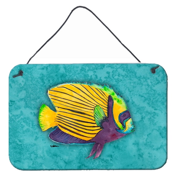 Carolines Treasures 8674DS812 Tropical Fish Wall or Door Hanging Prints 8HX12W multicolor