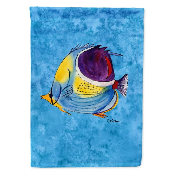 Carolines Treasures 8676-FLAG-PARENT Fish  Tropical Flag  multicolor