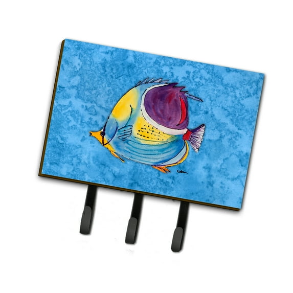Carolines Treasures 8676TH68 Tropical Fish Leash or Key Holder Triple Hook multicolor