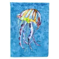Carolines Treasures 8682-FLAG-PARENT Jellyfish  Flag  multicolor