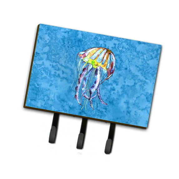 Carolines Treasures 8682TH68 Jellyfish Leash or Key Holder Triple Hook multicolor