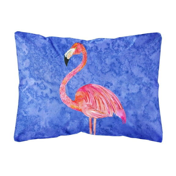 Carolines Treasures 8685PW1216 Flamingo Canvas Fabric Decorative Pillow, 12H x16W, multicolor