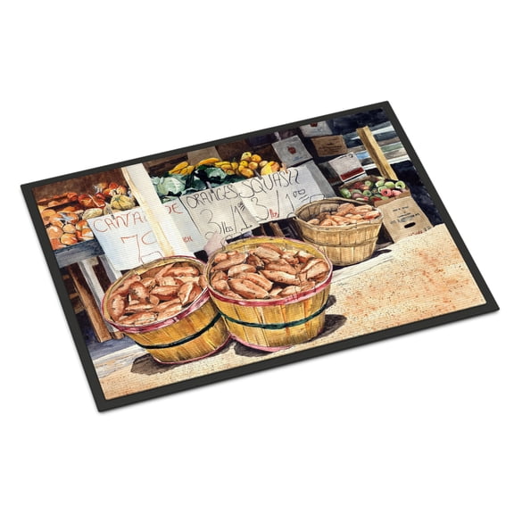 Carolines Treasures 8699MAT Crawfish with Spices and Corn Door Mat Indoor Rug or Outdoor Welcome Mat 18x27 Doormat  18H