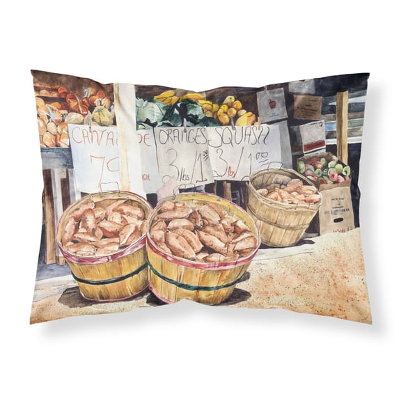 Carolines Treasures 8699PILLOWCASE Farmers Market Fabric Standard Pillowcase Standard multicolor