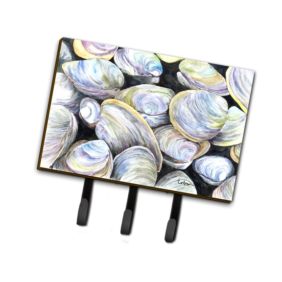 Carolines Treasures 8714TH68 Clam Quahog Leash or Key Holder Triple multicolor