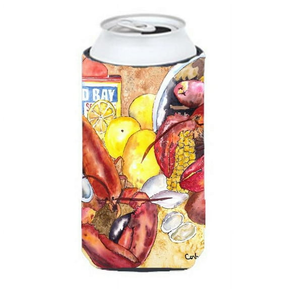 Carolines Treasures 8719TBC Lobster Lobster Bake With Old Bay Seasonings Tall Boy bottle sleeve Hugger - 22 To 24 oz.
