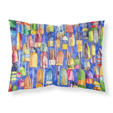 Carolines Treasures 8723PILLOWCASE Lobster Bouys Fabric Standard Pillowcase Standard multicolor