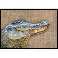 thumbnail image 1 of Carolines Treasures 8733MAT 18 x 27 in. Burlap Alligator Indoor Or Outdoor Mat, 1 of 2