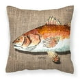 thumbnail image 1 of Carolines Treasures 8736PW1414 Red Fish Fabric Decorative Pillow 14HX14W multicolor, 1 of 4