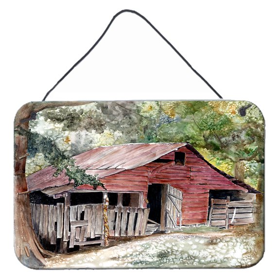 Carolines Treasures 8740DS812 Old Barn Wall or Door Hanging Prints 8x12 multicolor