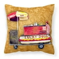 thumbnail image 1 of Carolines Treasures 8781PW1414 Hot Dog Fabric Decorative Pillow, 14Hx14W, multicolor, 1 of 4