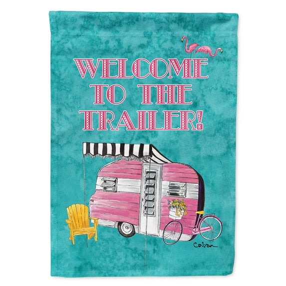 Carolines Treasures 8783-FLAG-PARENT Welcome to the Trailer Flag multicolor