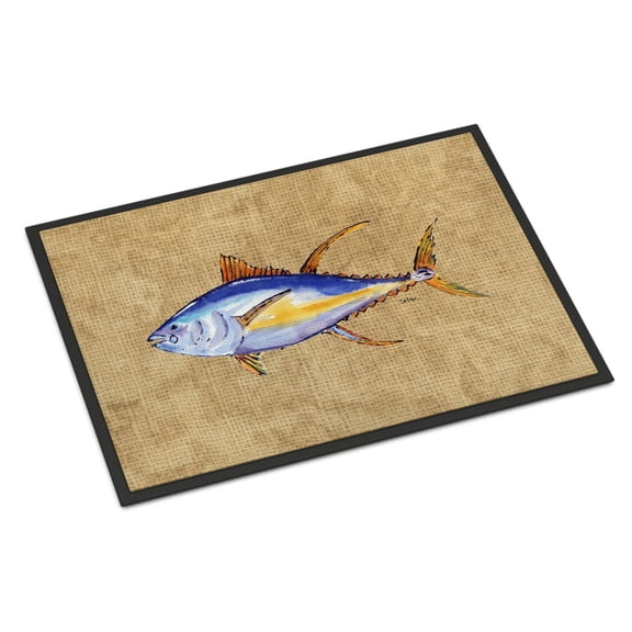Carolines Treasures 8817JMAT Tuna Fish Doormat 24x36 36"L x 24"W multicolor