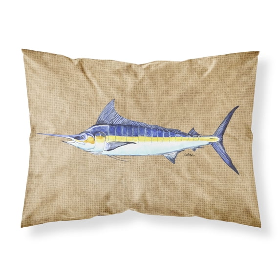 Carolines Treasures 8818PILLOWCASE Blue Marlin Fabric Standard Pillowcase Standard multicolor