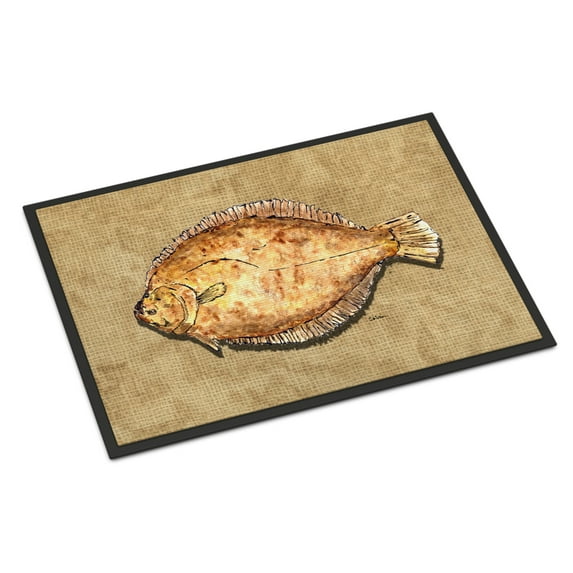 Carolines Treasures 8821MAT Flounder Doormat 18x27 27"L x 18"W multicolor