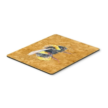 Carolines Treasures 8850MP Bee on Gold Mouse Pad Hot Pad or Trivet Large multicolor
