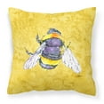 thumbnail image 1 of Carolines Treasures 8852PW1414 Bee on Yellow   Canvas Fabric Decorative Pillow 14Hx14W multicolor, 1 of 4