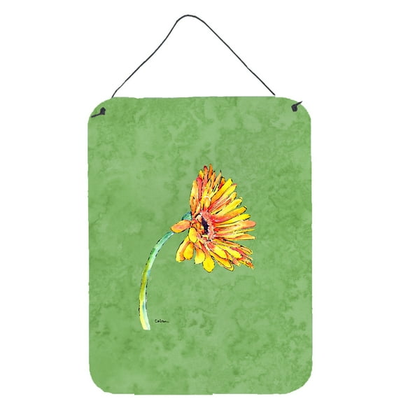 Carolines Treasures 8854DS1216 Gerber Daisy Orange Wall or Door Hanging Prints 12x16 multicolor